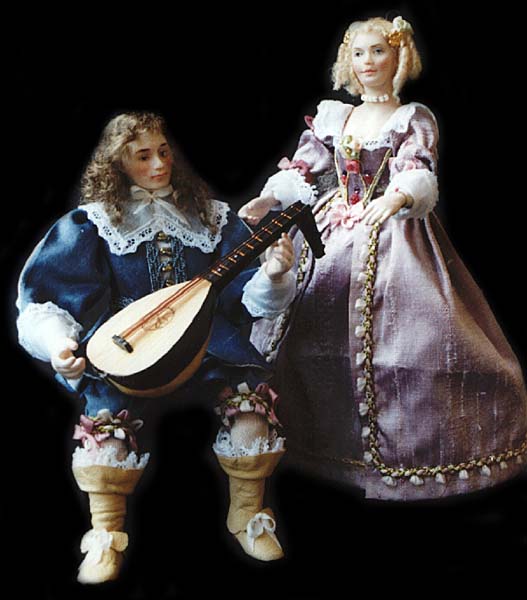 A lute player and singer